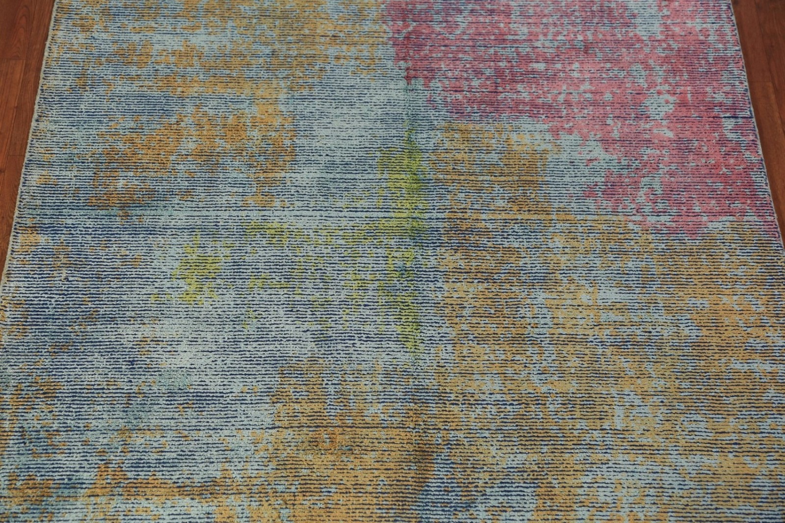 Contemporary Abstract Area Rug 5×7 Hand-knotted Wool Modern Style for Any Room