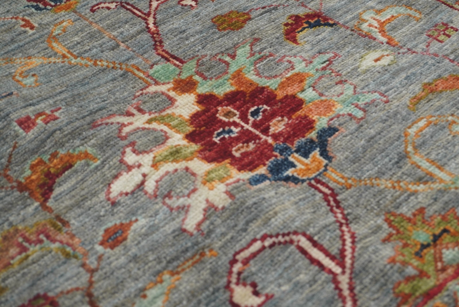 3×4 ft Blue Waziri Afghan Hand Knotted Small Area Rug