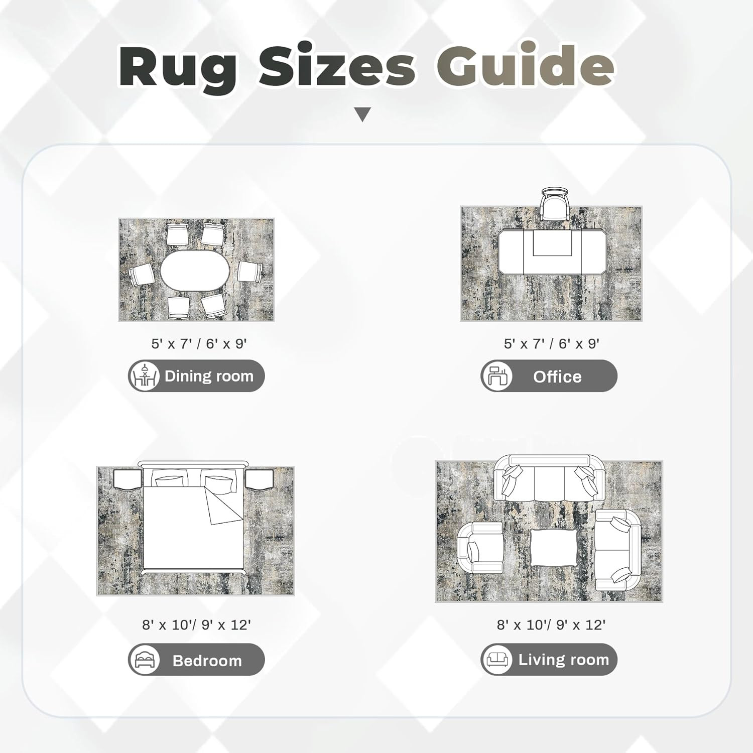 pmtsns Area Rugs 2×8 Runner Rug: Washable Hallway Rug Modern Abstract Neutral So