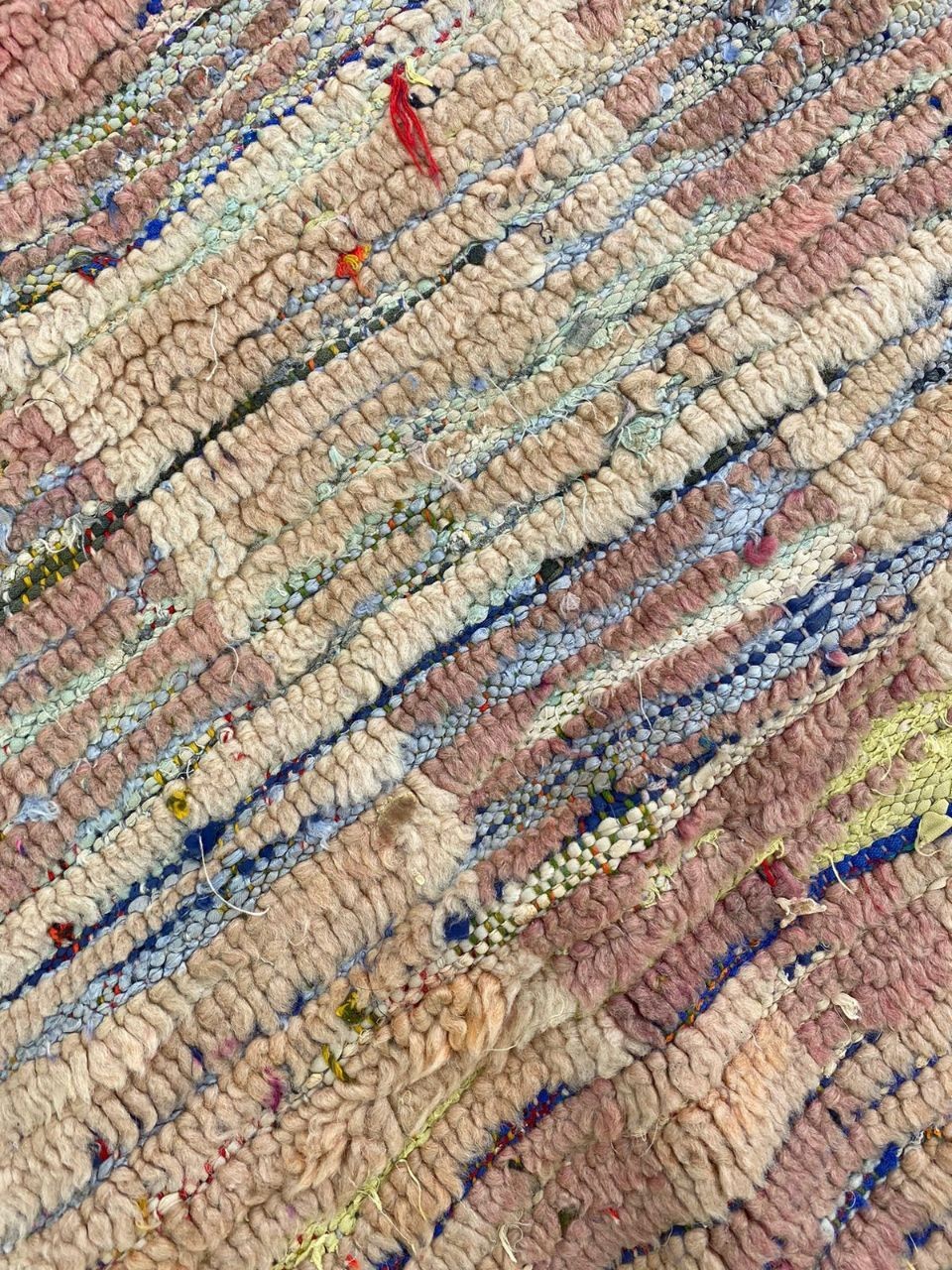 Runner Vintage Moroccan Handmade Rug 3’4×12’5 ft Berber Wool Hallway Decorative
