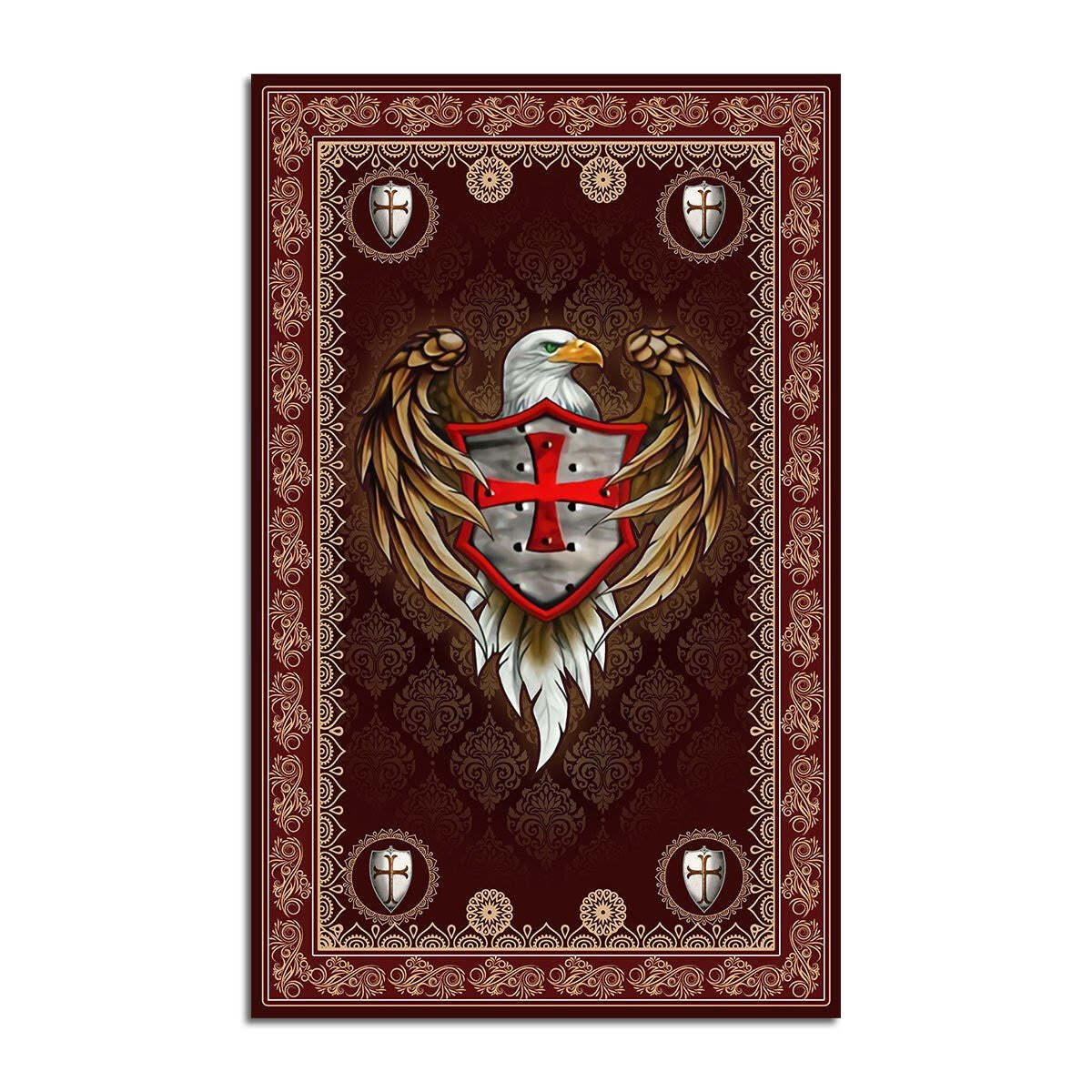 Personalized Knight Templar Rug Regtangle Rug Carpet