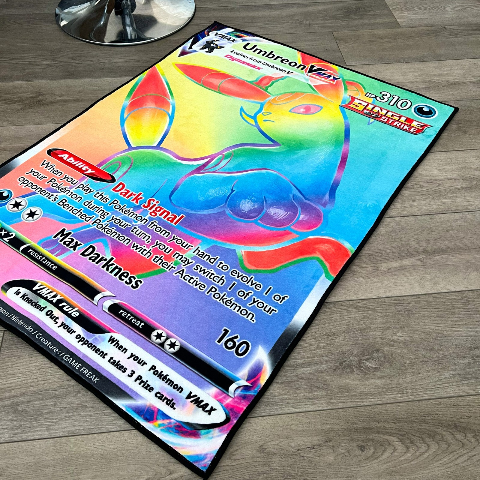 Anime Rug Pokemon Umbreon Vmax Soft Polyester Card Carpet