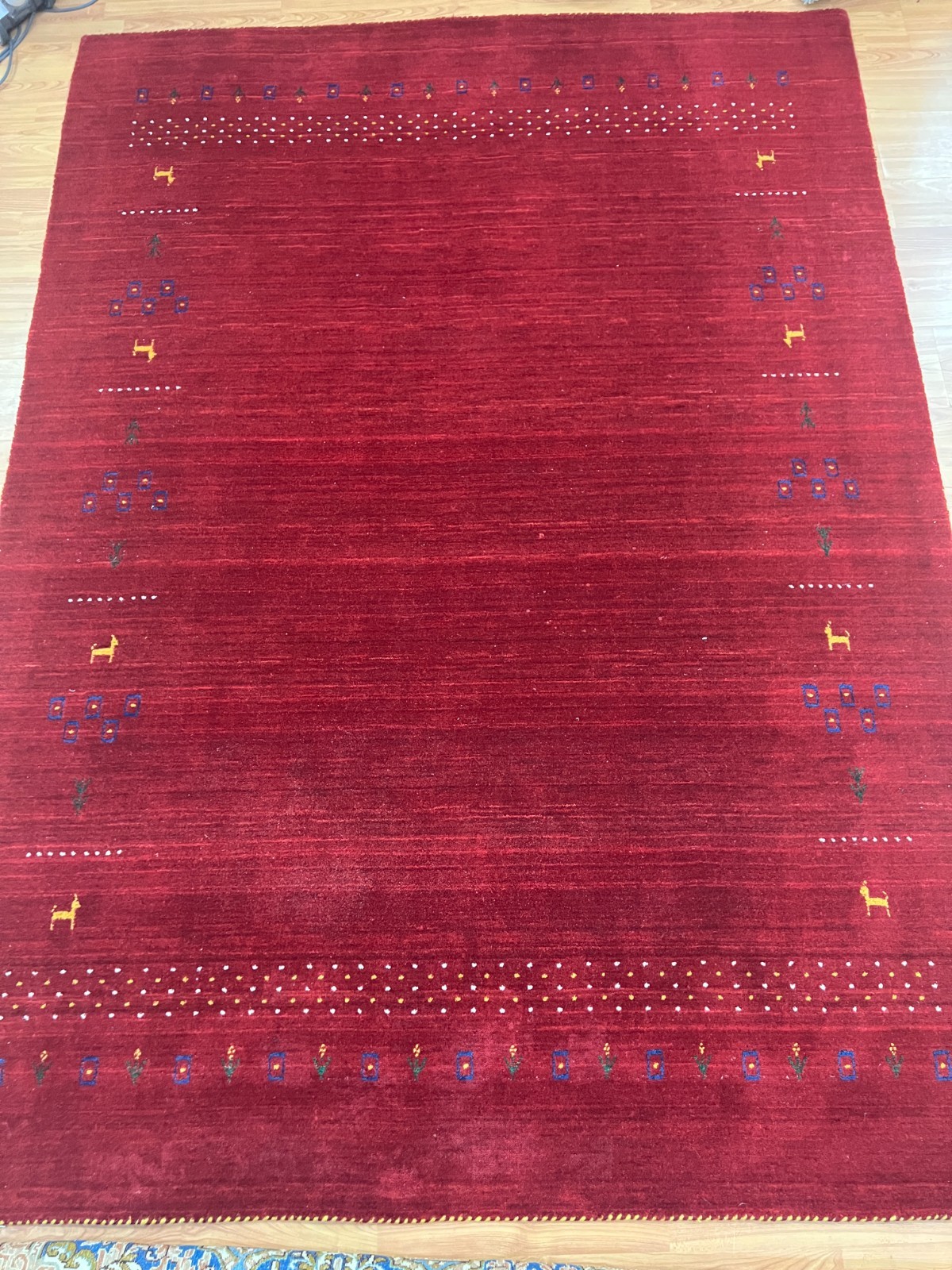 5’9″ x 7’10” New Indian Gab beh Oriental Rug – Hand Made – 100% Wool Pile