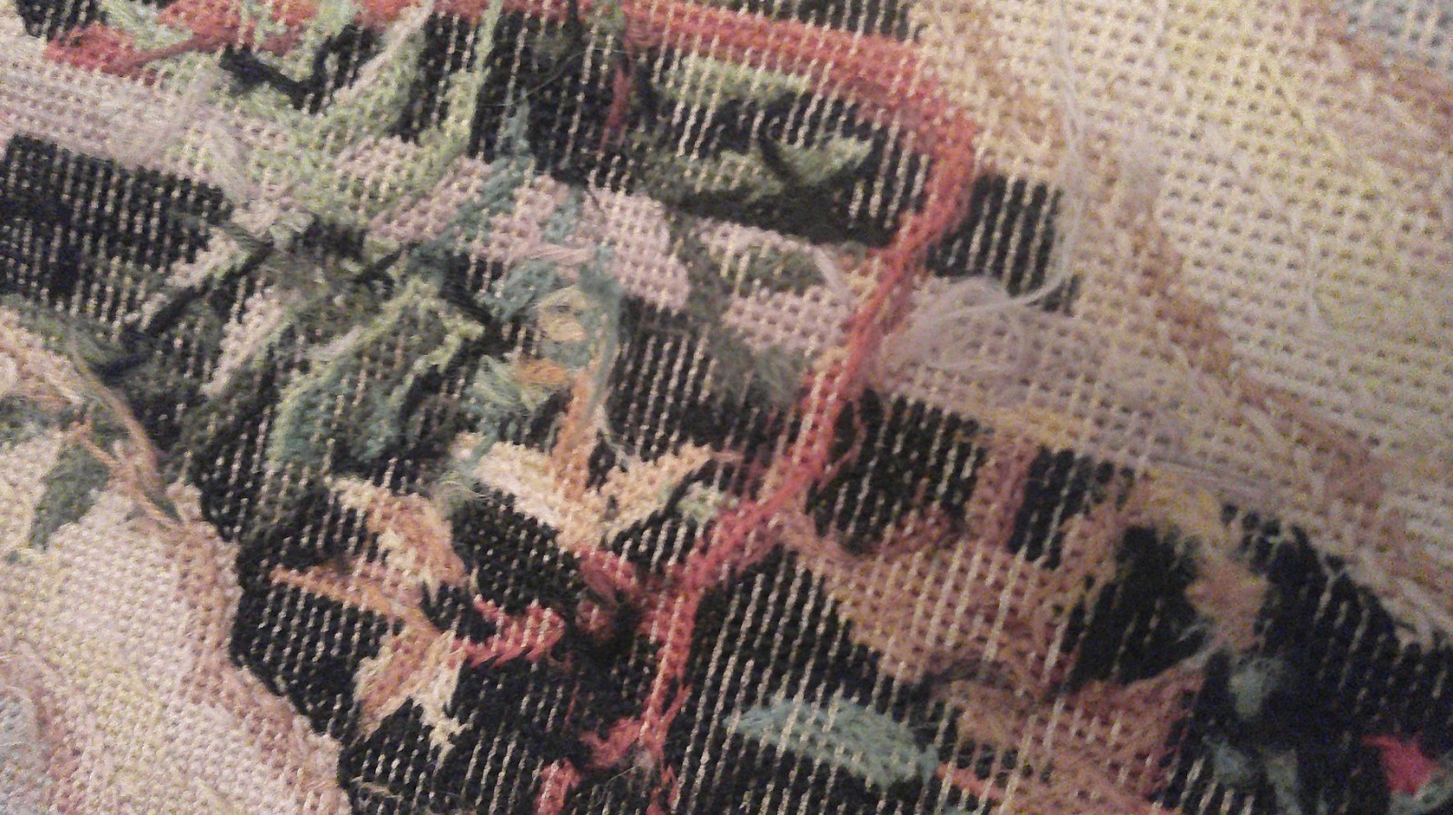 Aubusson Needlepoint Rug Elephants Monkeys People 68½ x 44