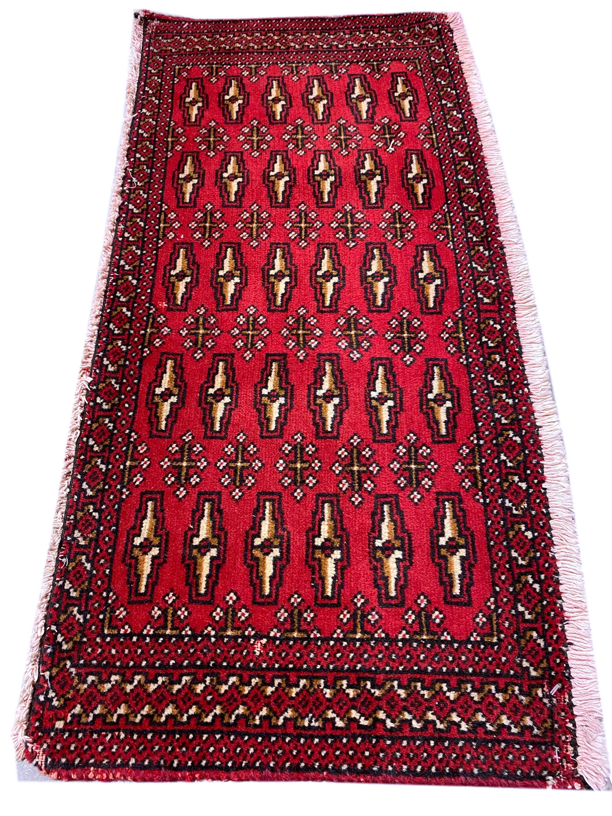 1.6 x 3.4 Turkman Bokhara Tribbal Rug #F-6964