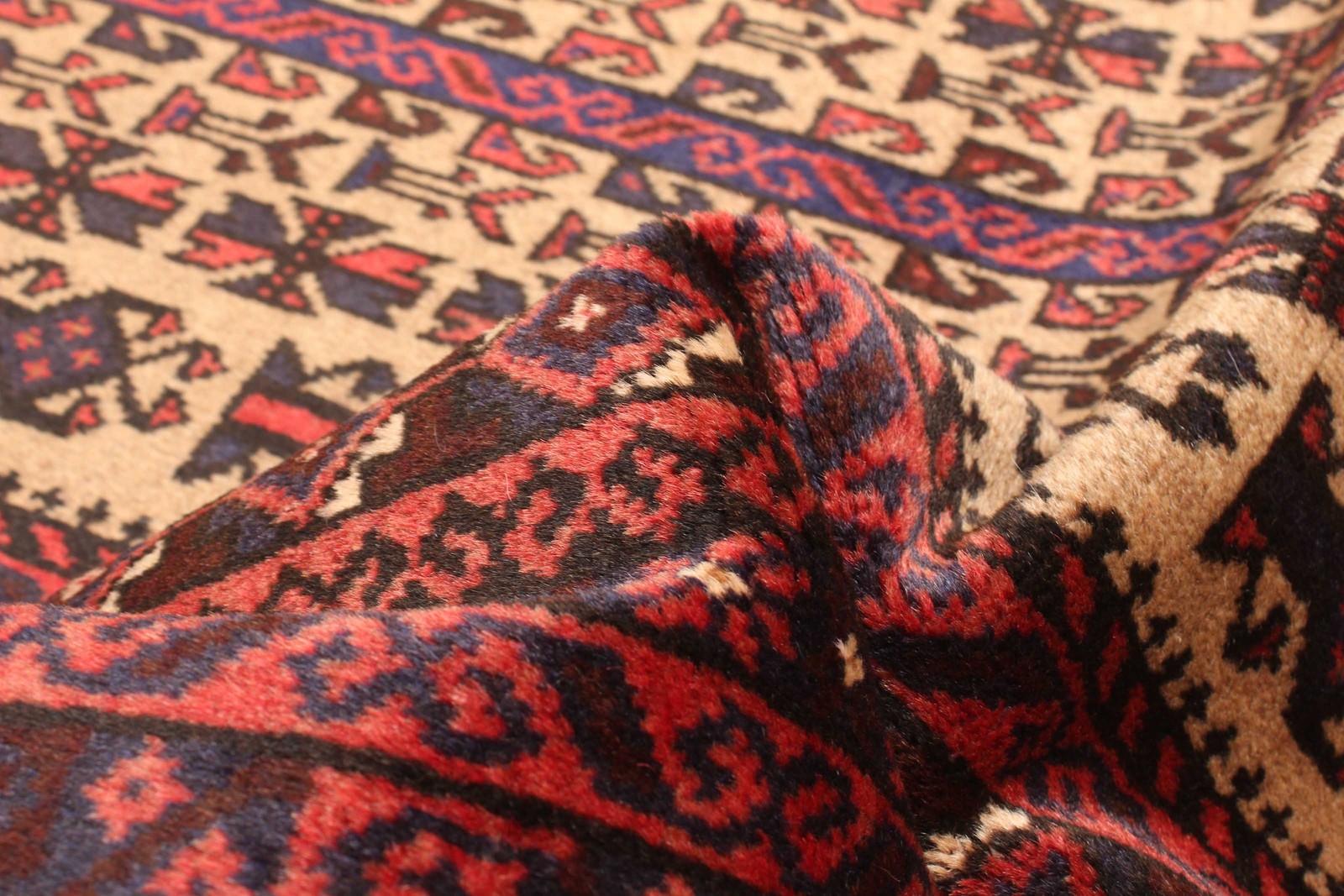 Vintage Hand-Knotted Area Rug 3’0″ x 5’0″ Traditional Oriental Wool Carpet