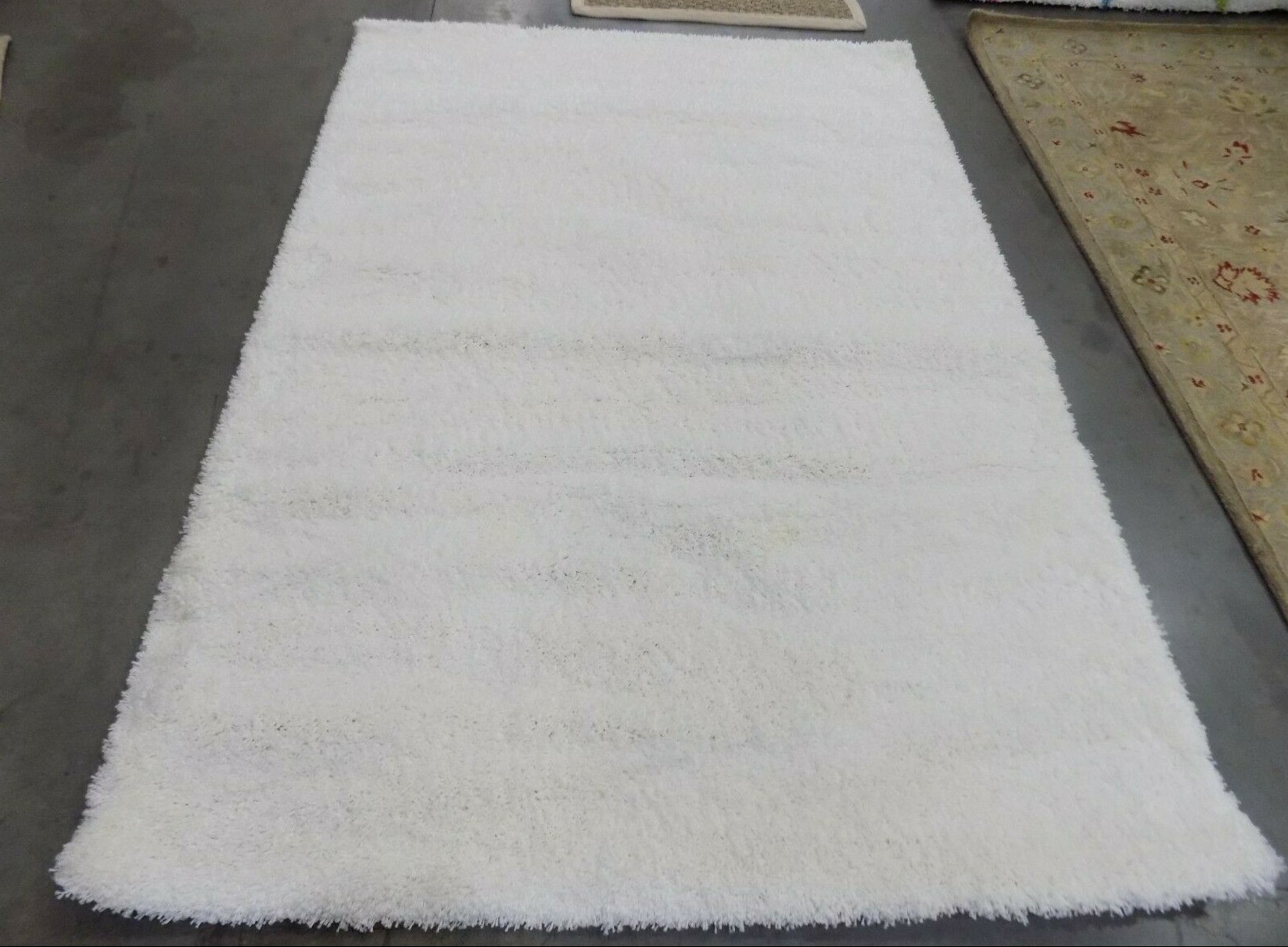 WHITE 5′-3″ X 7′-6″ Loose Threads Rug, Reduced Price 1172723651 SG151-1010-5