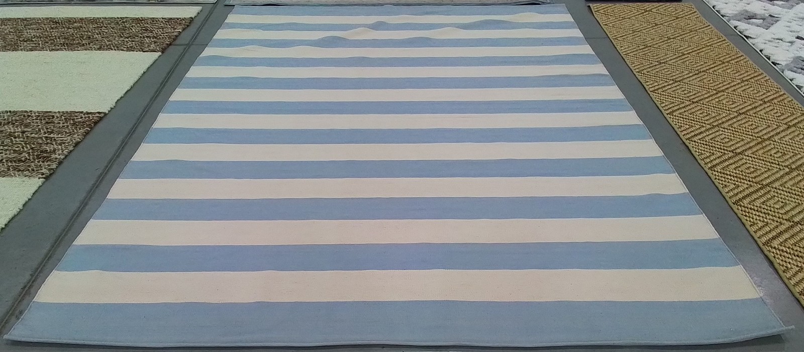 SKY BLUE IVORY 8′-0″ x 10′-0″ Back Stain Rug, Reduced Price 1172799114 MTK712K-8