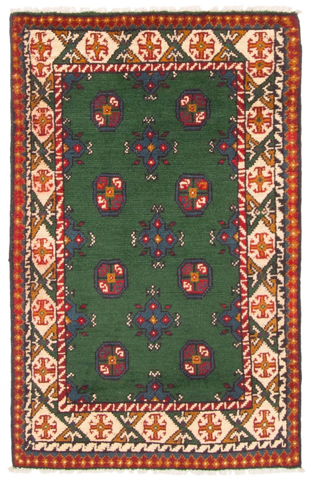 Vintage Hand-Knotted Area Rug 2’5″ x 4’0″ Traditional Wool Carpet