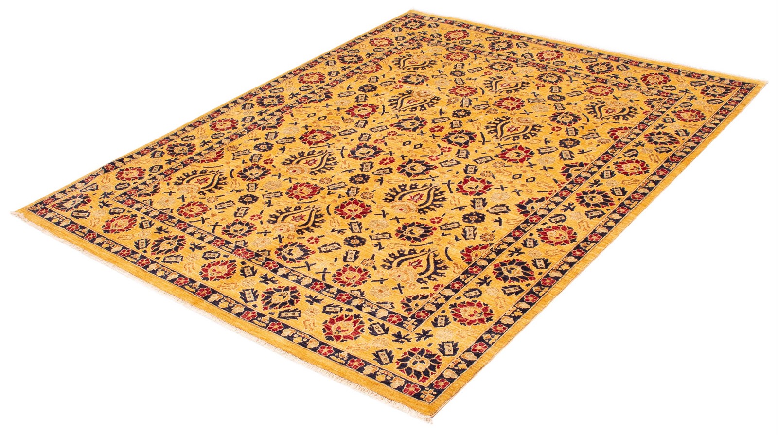 Hand Knotted Area Rug 8’1″ x 10’2″ Traditional Oriental Wool Carpet