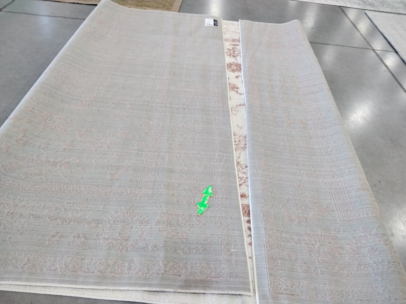 IVORY / ROSE 10′ X 14′ Back Stain Rug, Reduced Price 1172758781 ADR109H-10