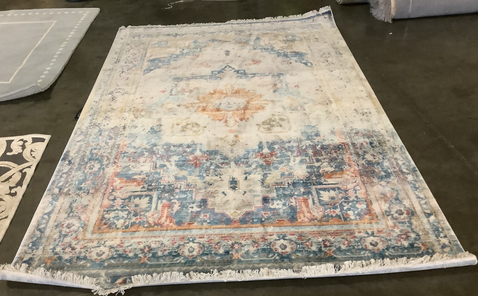BLUE / MULTI 5′-0″ x 7′-6″ Flaw in Rug, Reduced Price 1172677101 VTPB438B-5