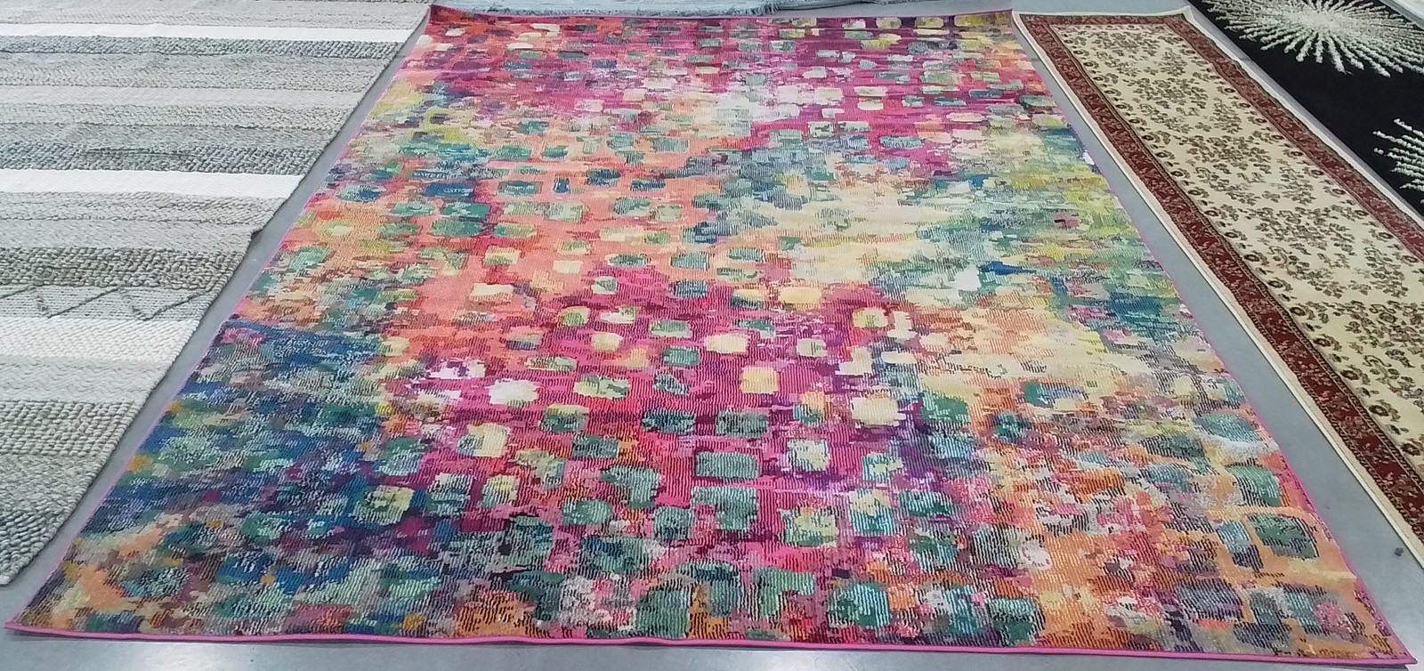 FUCHSIA / GOLD 8′-0″ x 10′-0″ Flaw in Rug, Reduced Price 1172789680 MAD425D-8