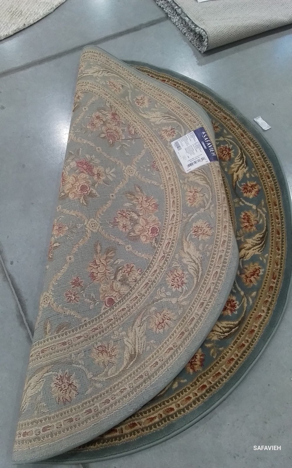 BLUE / BLUE 5′-3″ x 5′-3″ Flaw in Rug, Reduced Price 1172802950 LNH556-6565-5R