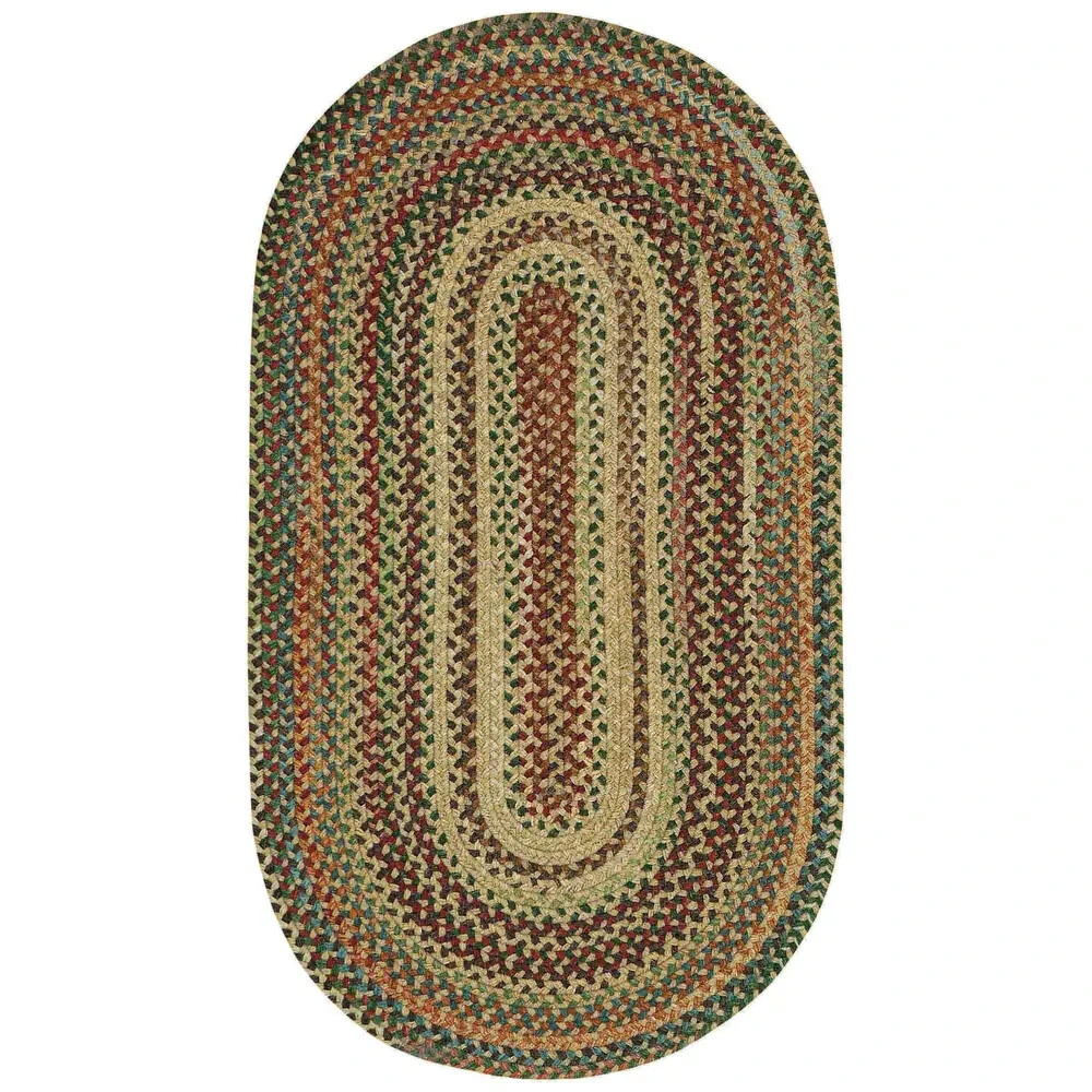 Capel Rugs Sherwood Forest Braided Rug – Wheat – 24″ x 36″ Oval – New Opened