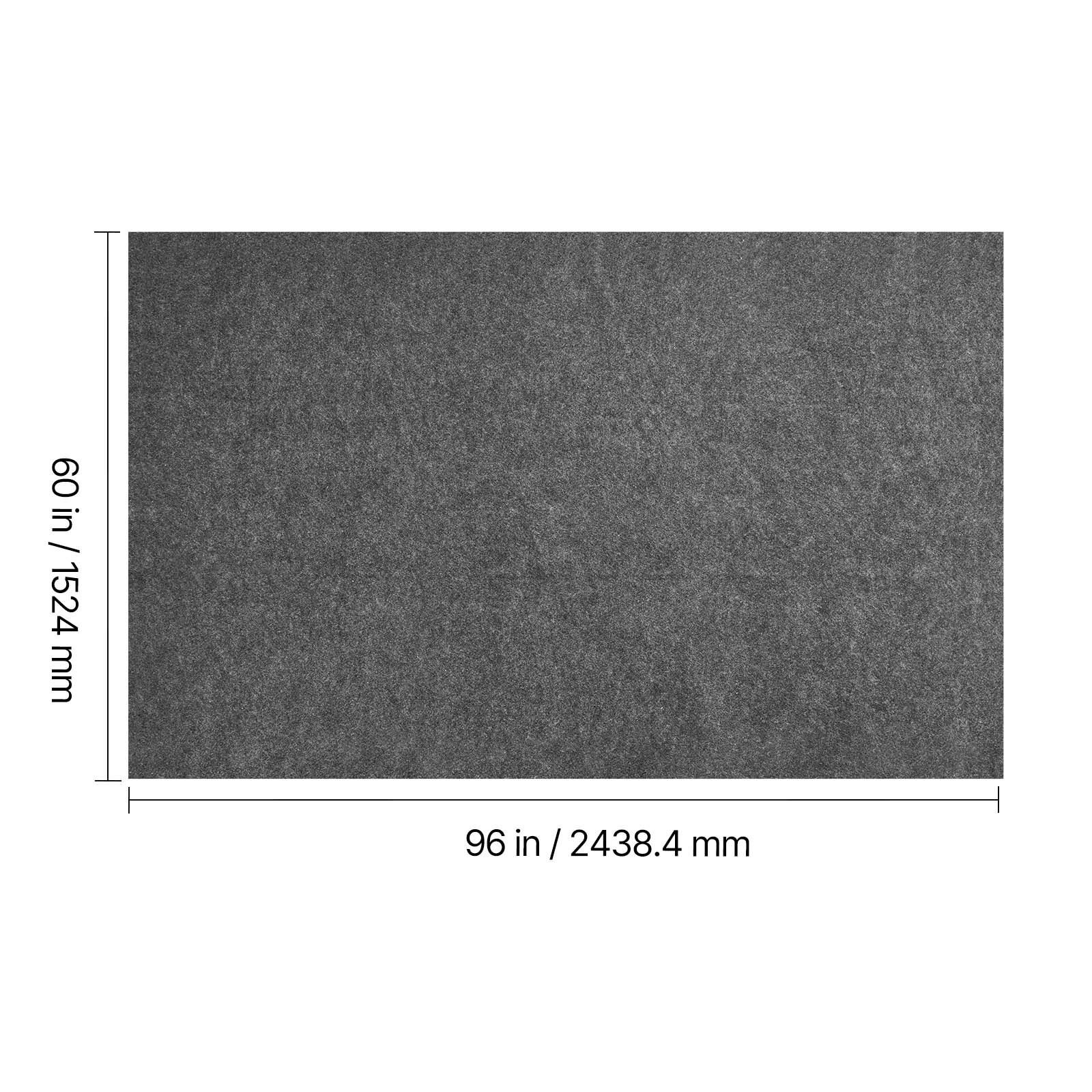 Non – slip rug pad 8×5 ft, felt cushion with rubber gripper for hardwood floors