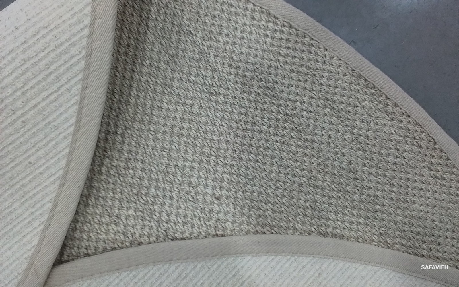 MARBLE / BEIGE 7′-0″ x 7′-0″ Flaw in Rug, Reduced Price 1172802952 NF143C-7R