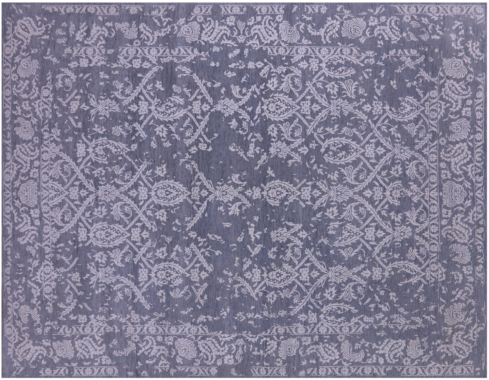 7′ 10″ X 10′ 0″ Wool & Silk Handmade Traditional Rug – Q21621