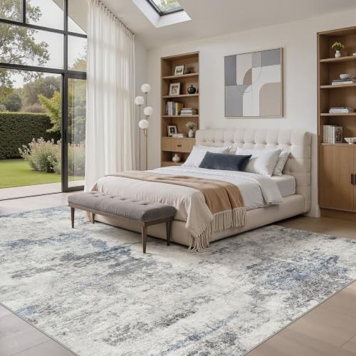 9×12 Area Rug for Living Room, Washable & Non Slip Large Indoor Carpet, Kid &