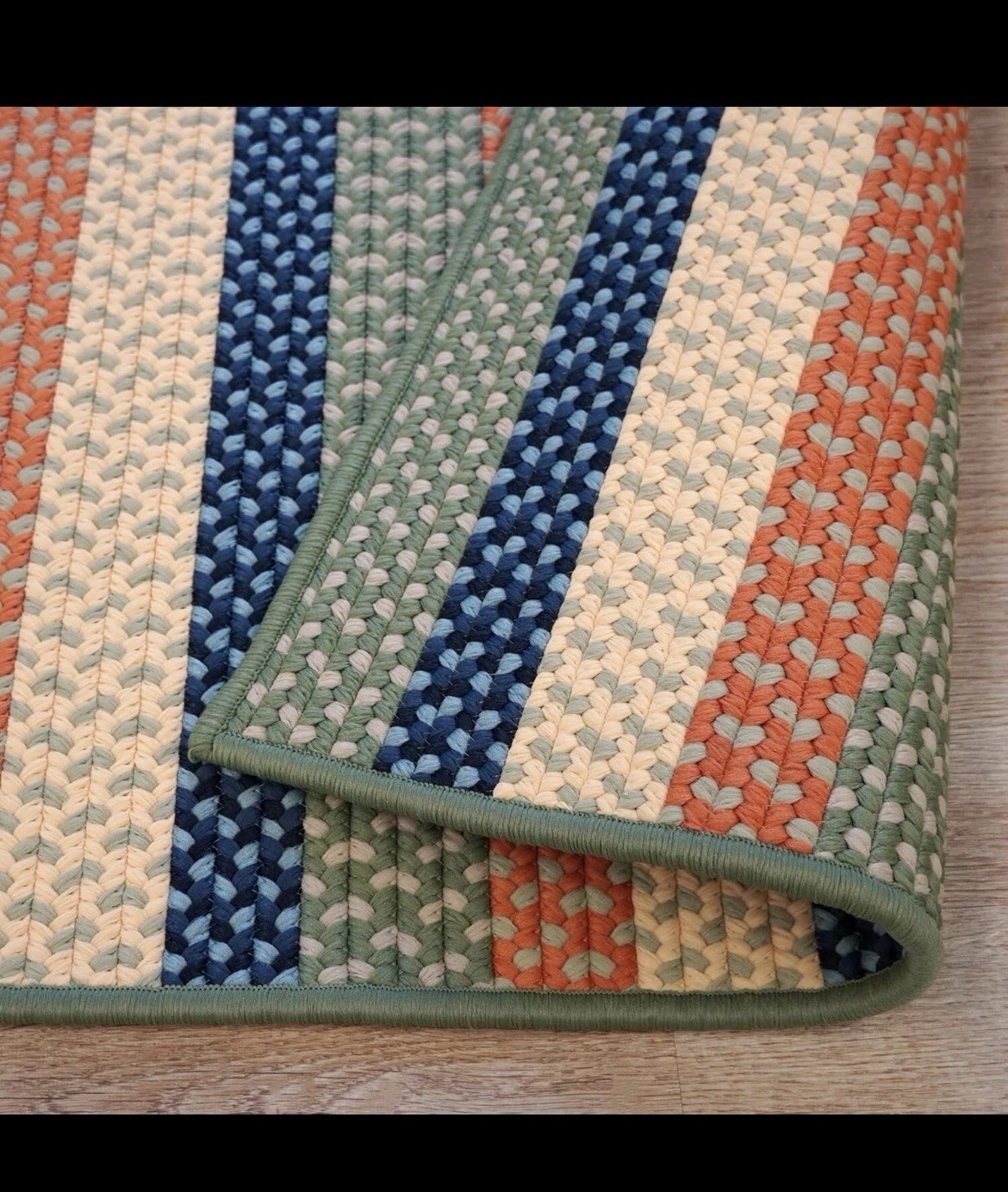 Colonial Mills Bercy Multi Stripe – Seaside Mix 8×10