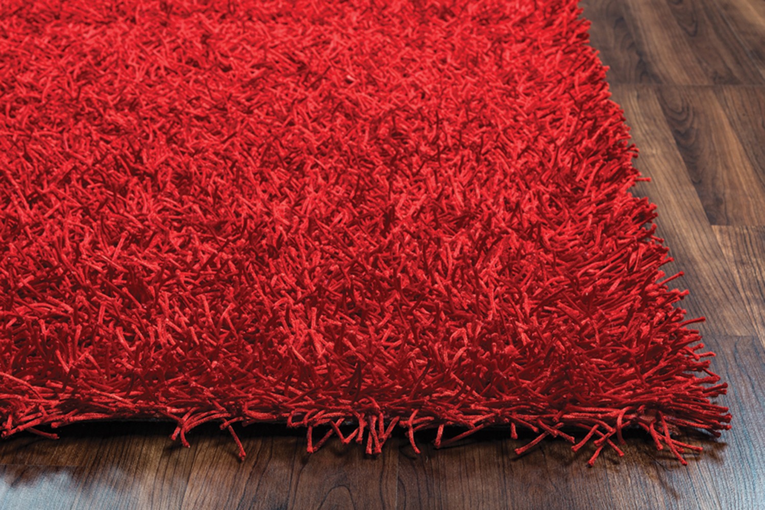5×7 Rizzy Rugs Red Solid Lustrous Single-Color Area Rug KM2310 – Aprx 5′ x 7′
