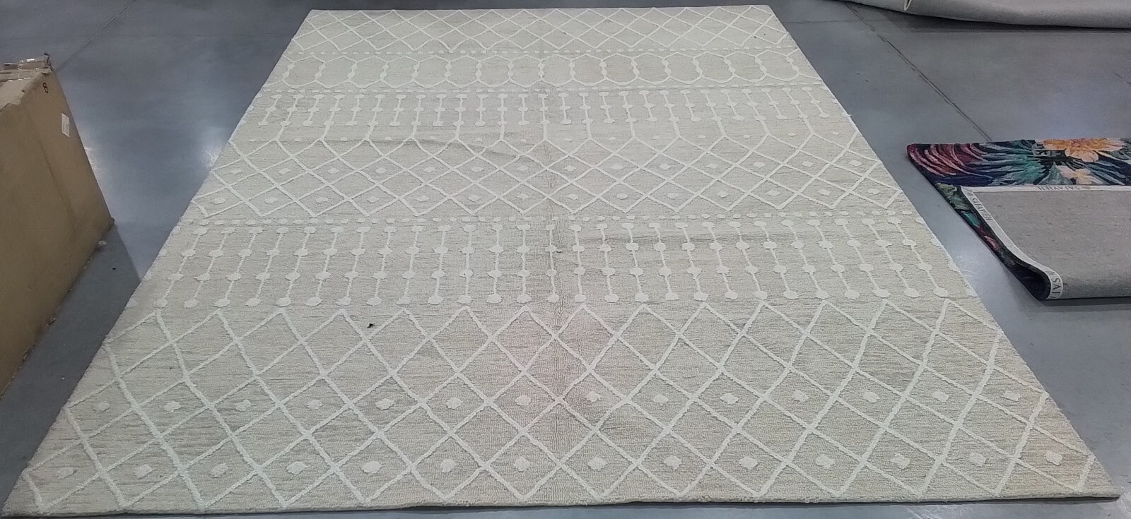 BEIGE / IVORY 9′-0″ x 12′-0″ Back Stain Rug, Reduced Price 1172773425 BLM115B-9