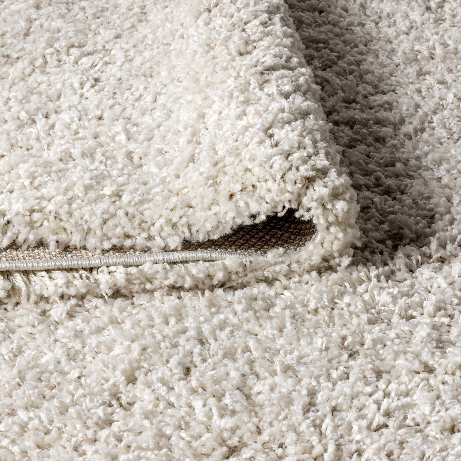 Mercer Shag Plush Tassel Cream Runner Rug, 2×8, Contemporary, Modern, Easy-Cl…