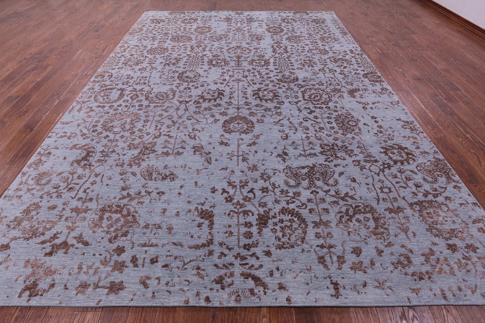 Traditional Handmade Wool & Silk Rug 9′ 10″ X 13′ 9″ – Q19210