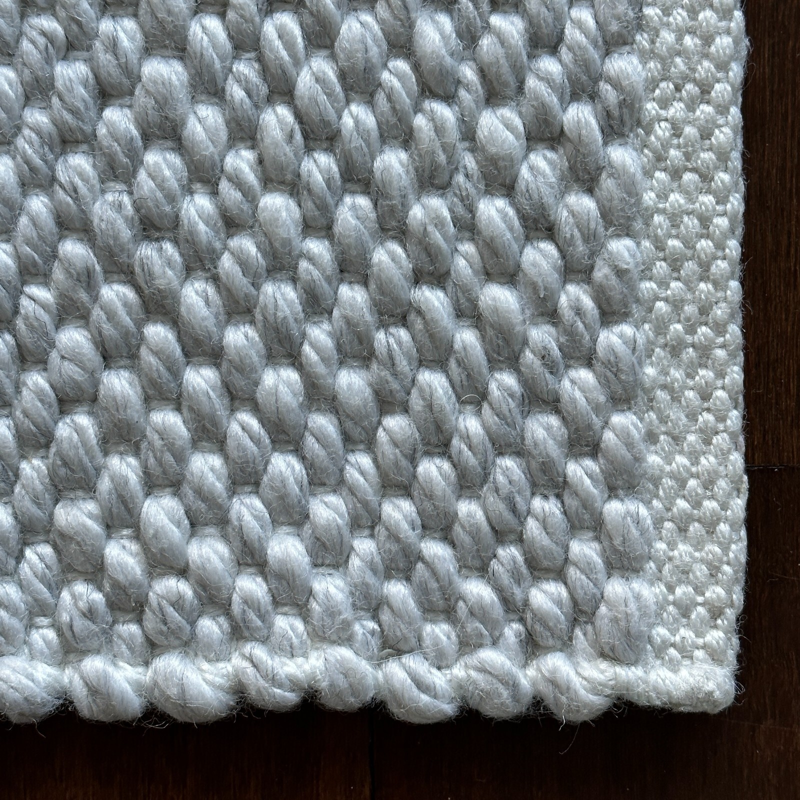 Restoration Hardware Orly Flatweave Swatch 2 mini-rug Ivory NEW 17″ x 12.5″ / #C
