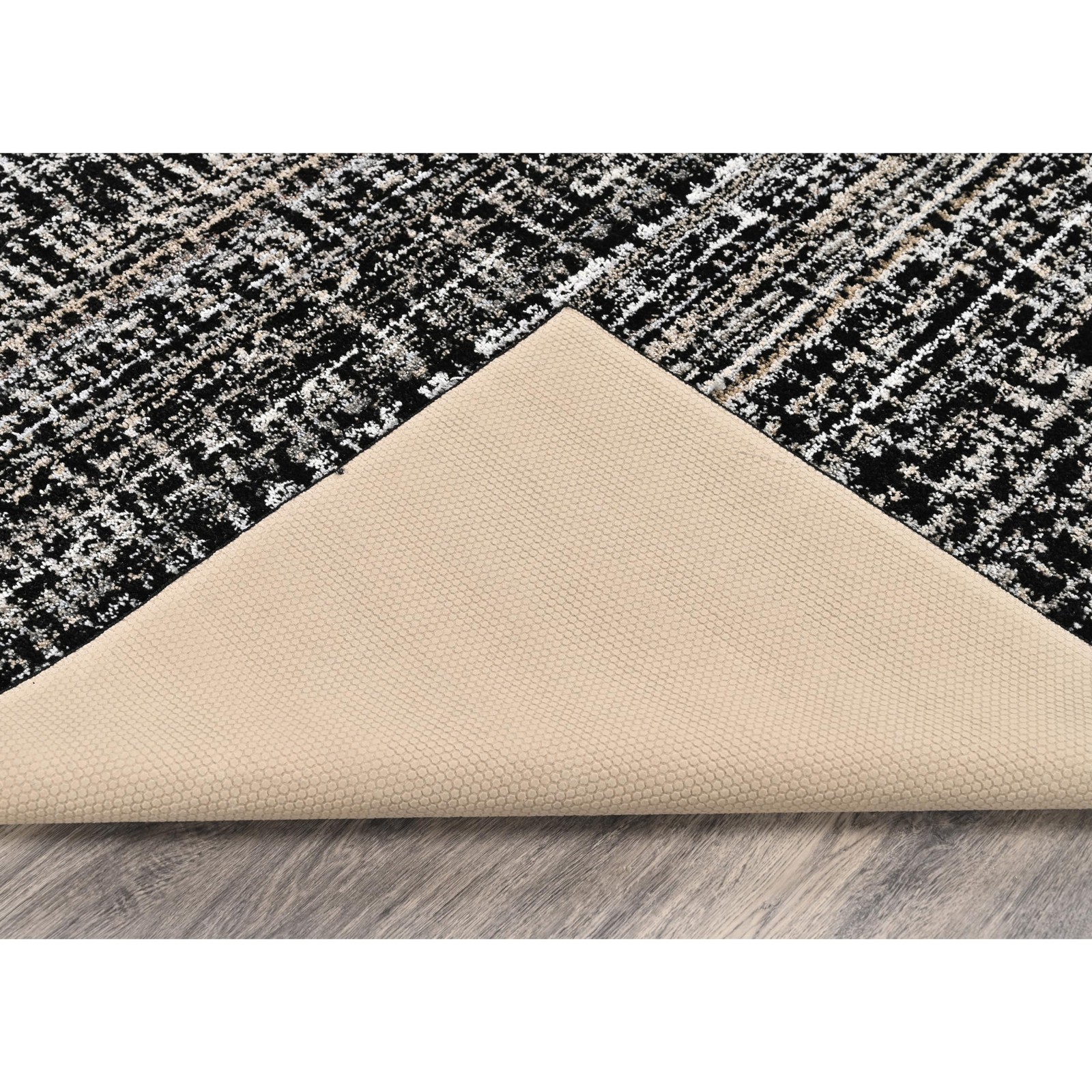 Garland Rug Rumba Indoor Floor Rug Area Rug Black/Earth Tones 5 Ft. X 7 Ft.