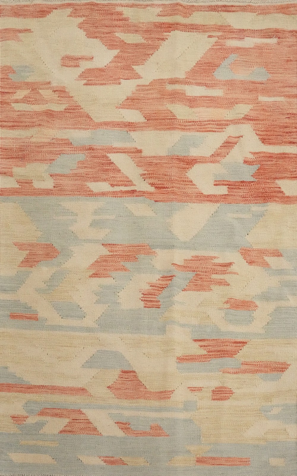 Kilim Handwoven Accent Rug 3×5 Vegetable Dye Wool Geometric Oriental Carpet