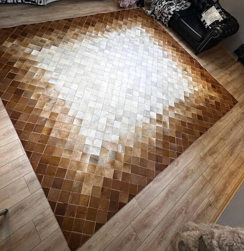 NEW HANDMADE PATCHWORK CRAFT RUGS MODERN LOOK RETENGAL SIZE CARPET HALL WAY HOME