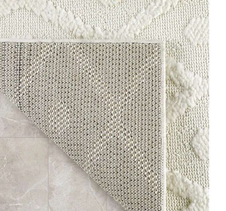Antep 2 x 5 ft Area Rug Geometric Shag Diamond High/Low Pattern 4091A