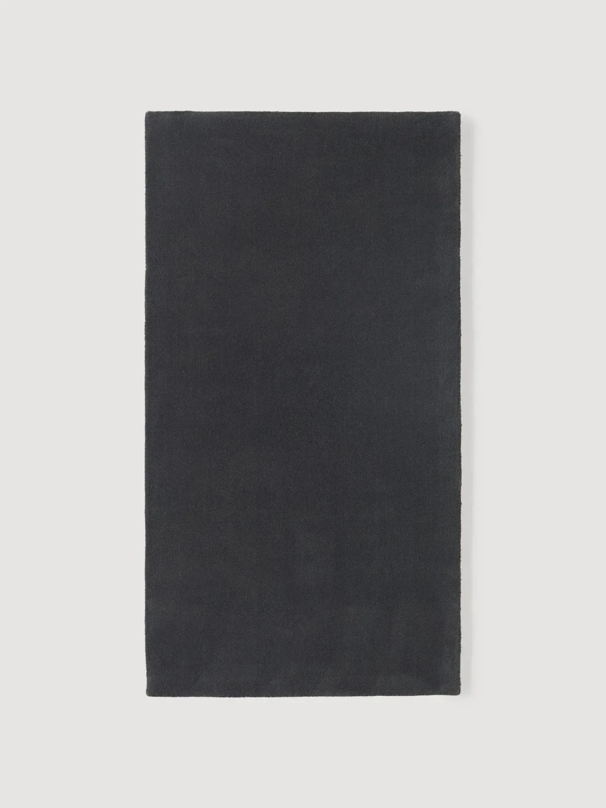 Hand Tufted Wool Area Rug | Plush Solid Black | Custom Size| Living Room | 8×12