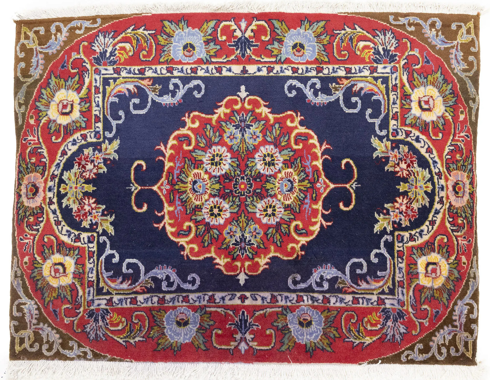 2’4×3’0 Floral Classic Design Handmade Small Entryway Oriental Rug Sale