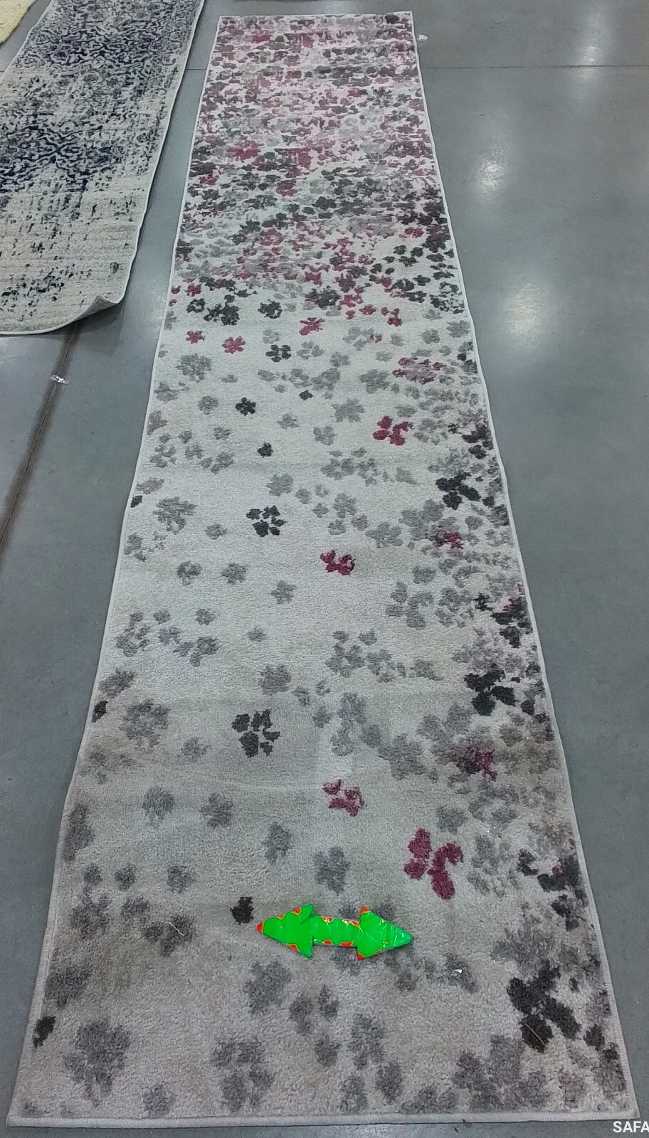IVORY / PURPLE 2′-6″ x 12′-0″ Stained Rug, Reduced Price 1172769931 ADR115L-212