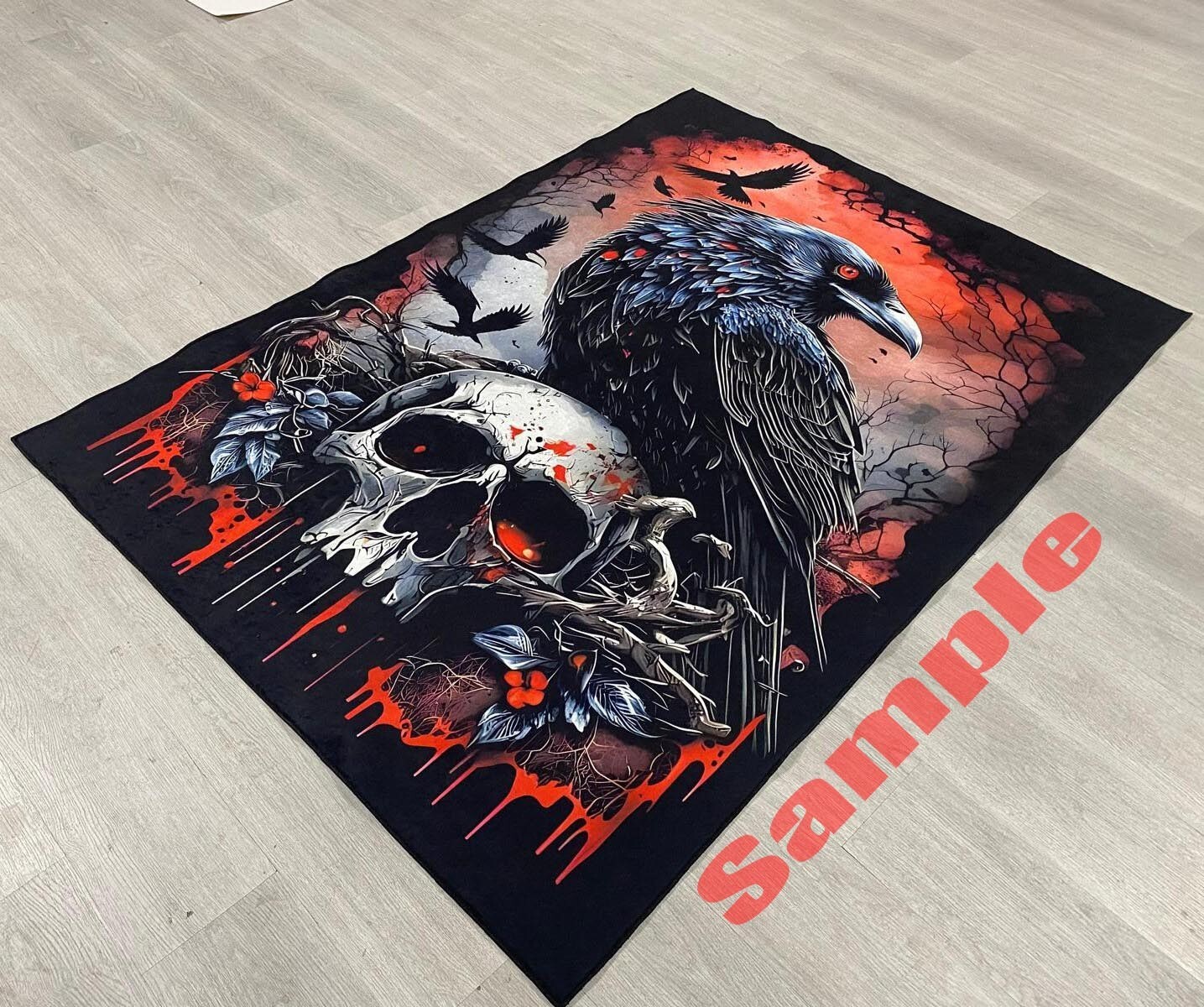 Gamer Rug, Cosmic Rug, Neon Rug, Gaming Room, Galaxy Rug, Compass Design, Floor