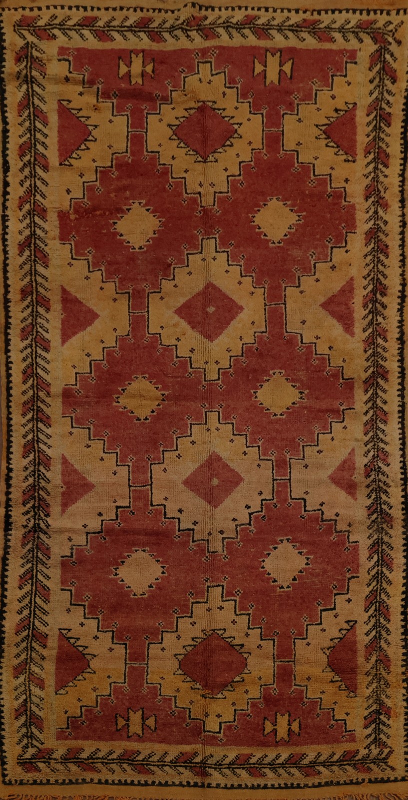 Tribal Moroccan Oriental Area Rug 5×11 Home Decor Handmade Semi-Antique Carpet