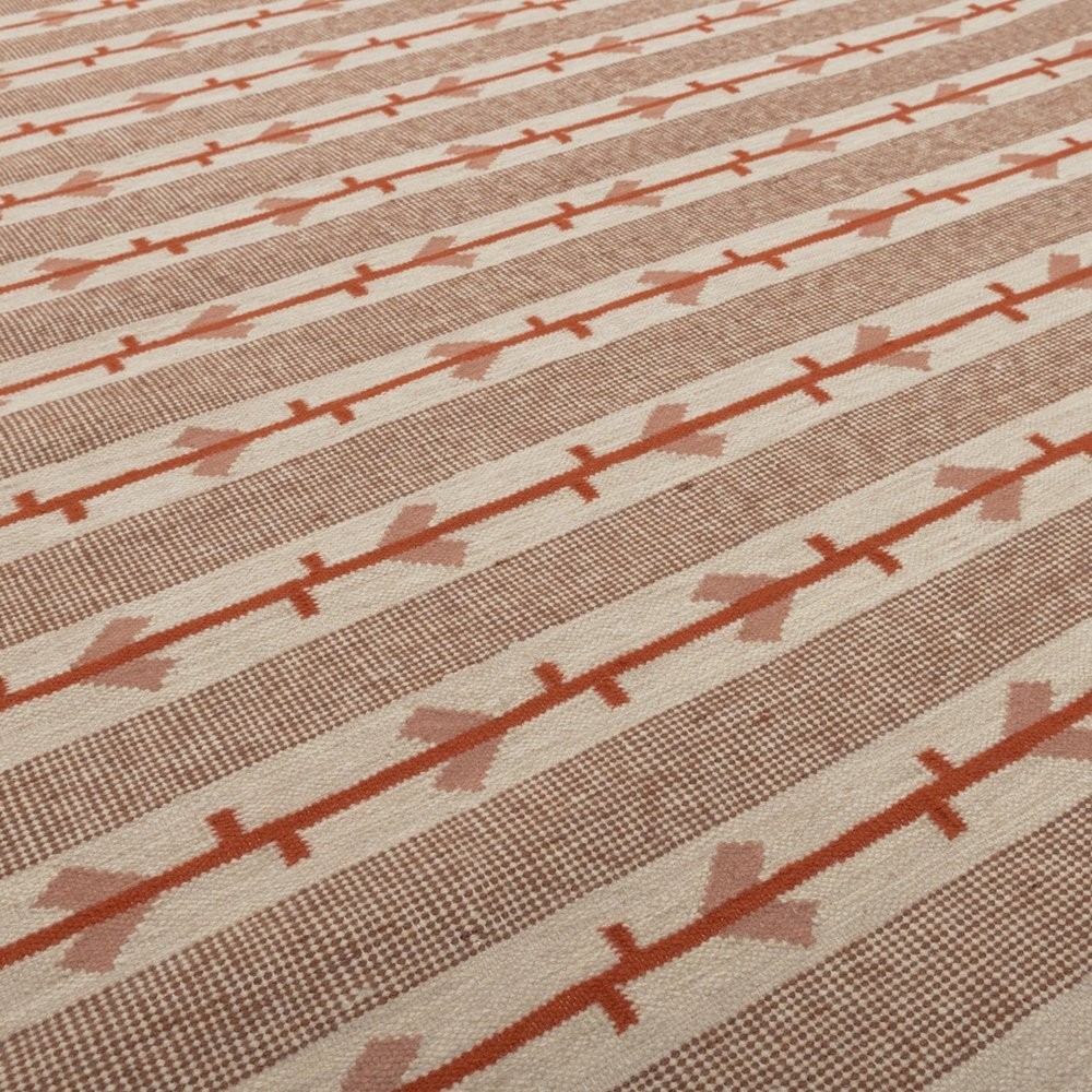 Antique Red Scandinavian Swedish Kilim Handmade Flat weave Boho Large Area Rug
