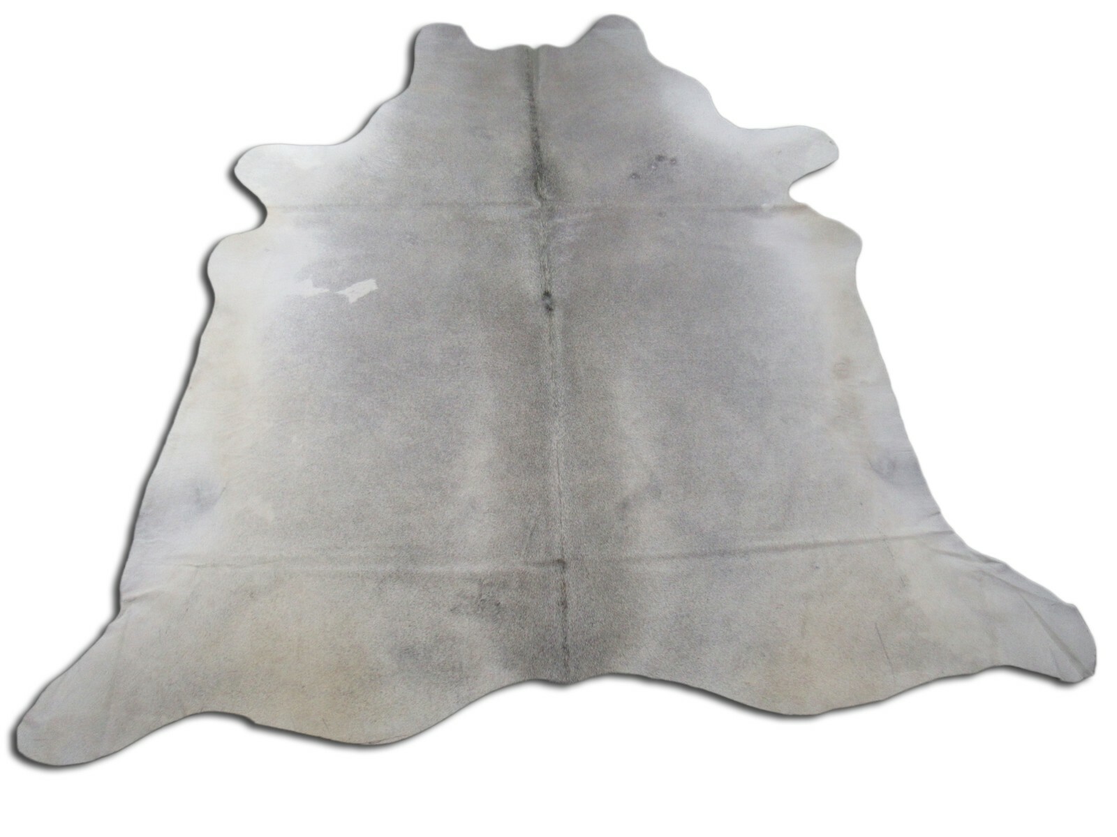 Grey Cowhide Rug ~7′ x 7′ ft Brazilian Natural Gray Cow Hide Skin Rug