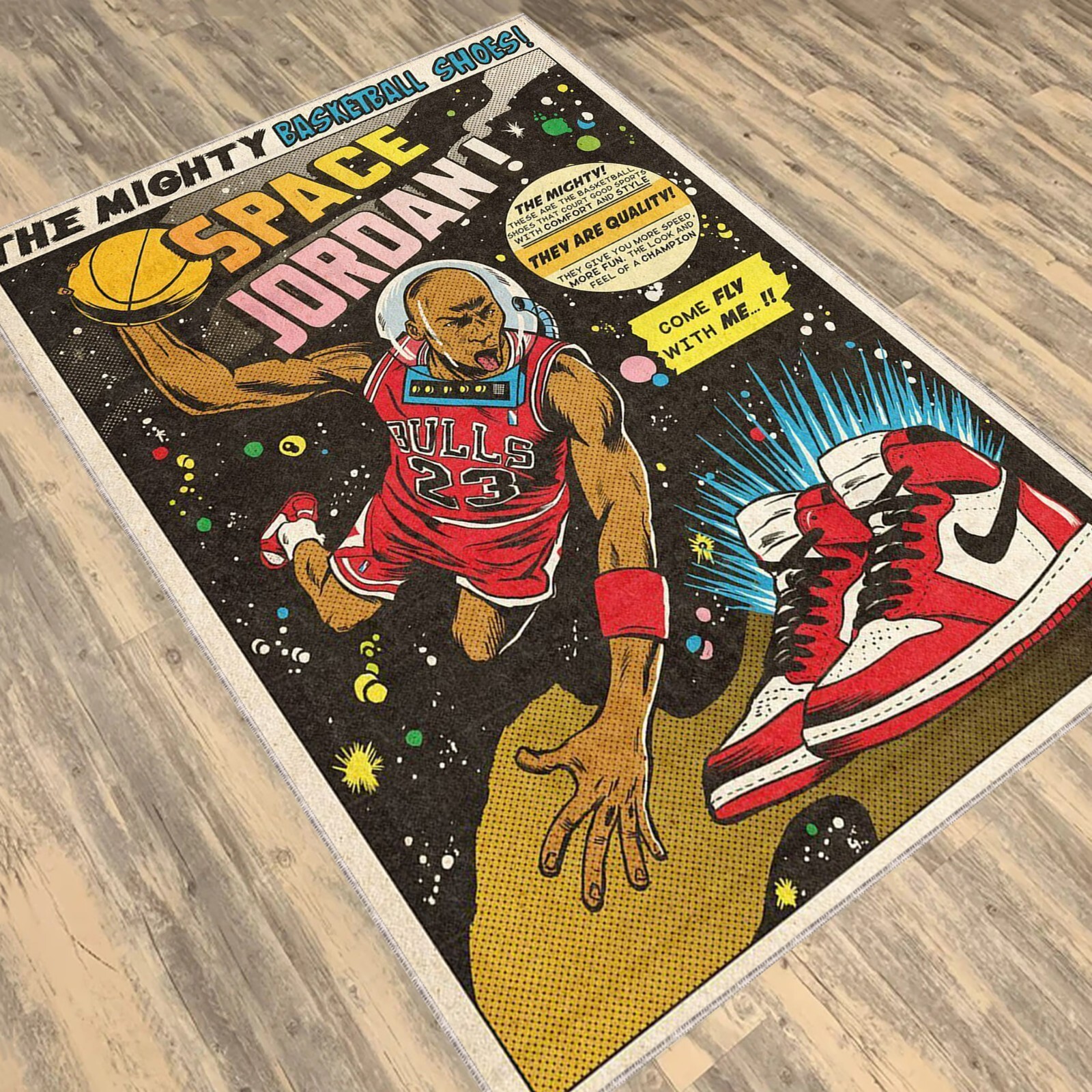 Sneakers Rug, Sneaker, Sneaker Shoes Rug, Flying Man, Basketball Shoes Carpet