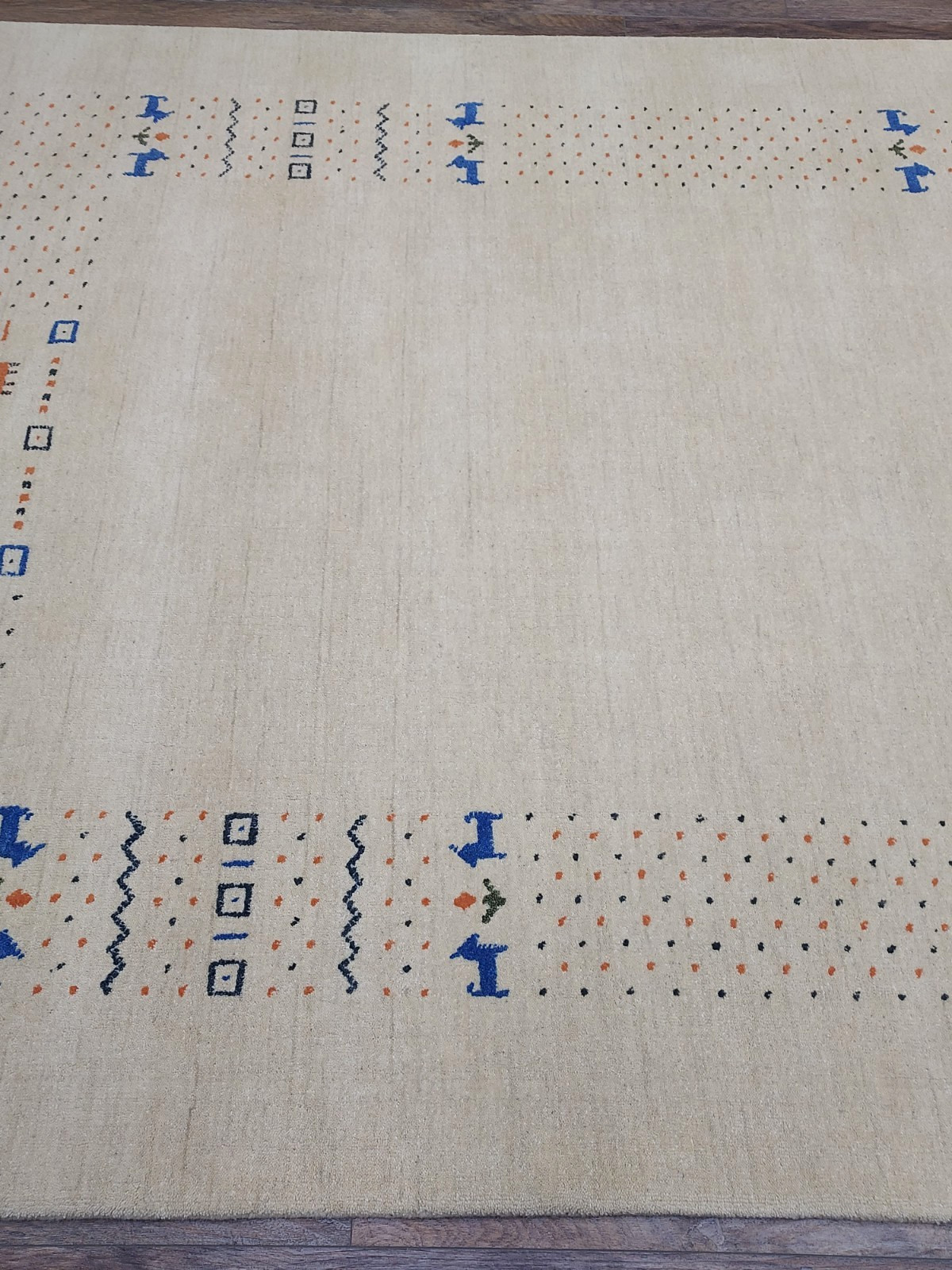 Turkish Bohemian Rug,Turkish Oushak Rug,Turkish Contemporary Gabbeh Rug, 5.5x8Ft