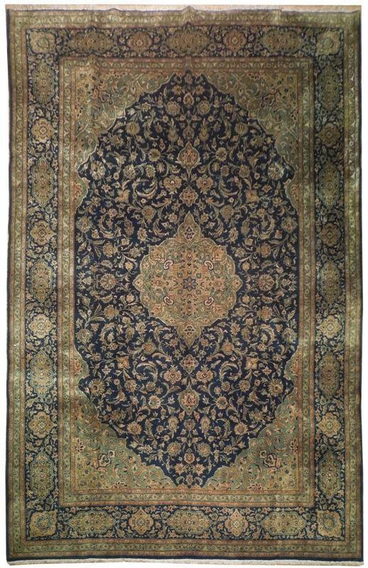 8×12′ Vintage Navy Blue Perssiaan Kashhan Rug 20141
