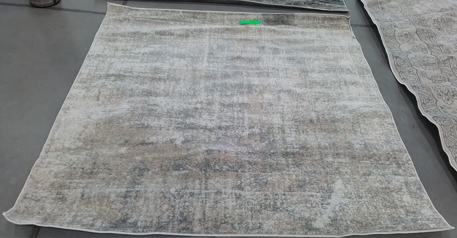 BEIGE / SLATE 6′-0″ x 6′-0″ Stained Rug, Reduced Price 1172766787 ADR207B-6SQ