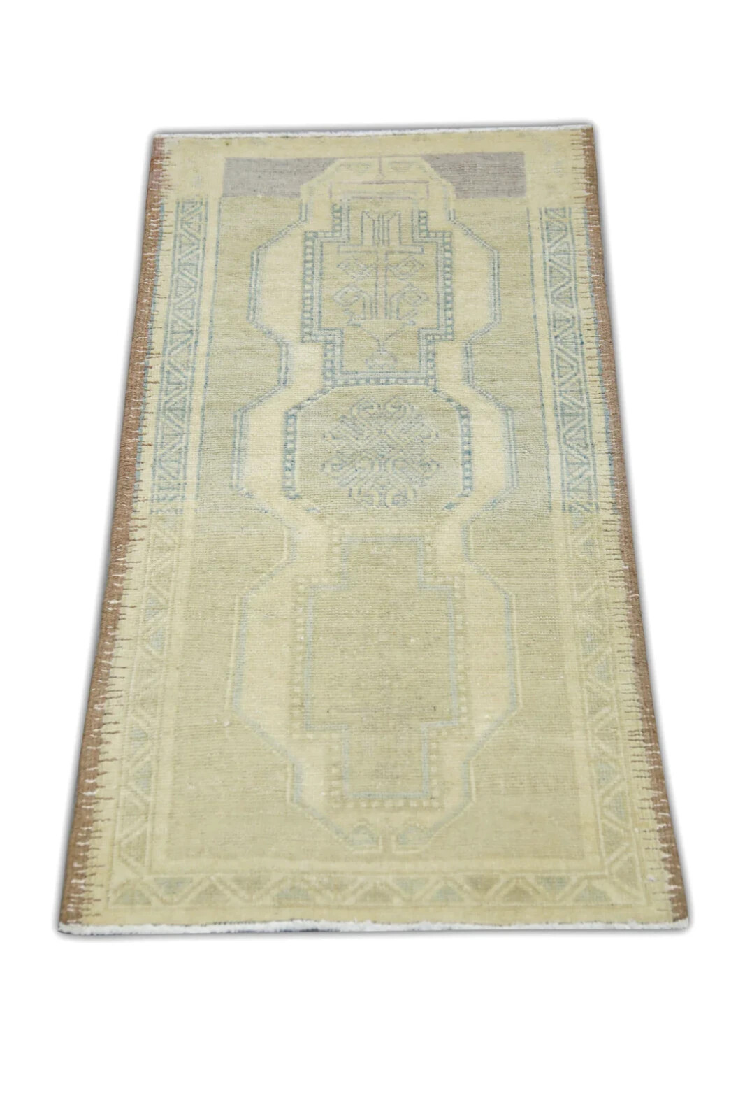 Oriental Hand Knotted Vintage Turkish Mini Rug 1’9″ x 3’4″ #95