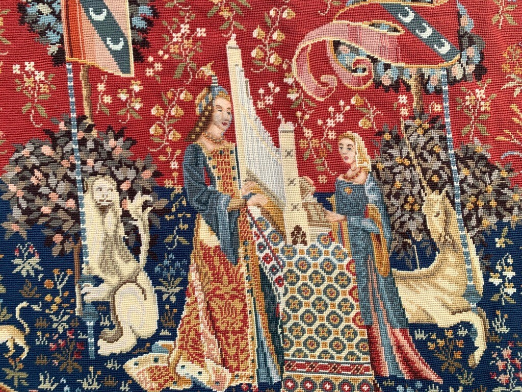 Vintage Tapestry, Unicorn French Tapestry Pictorial Tapestry Home Decor 2×3 ft