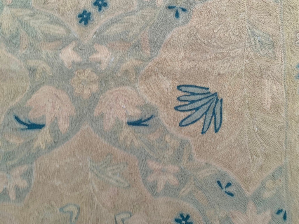 Vintage French Style Handmade Aubusson Needlepoint Area Rug 3×5 ft Free Ship