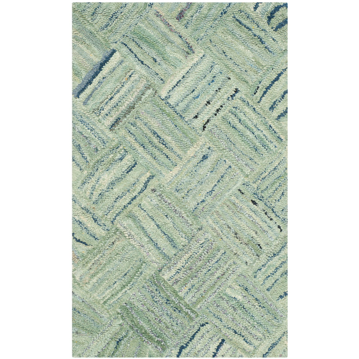 SAFAVIEH Nantucket NAN316A Handmade Green / Multi Rug