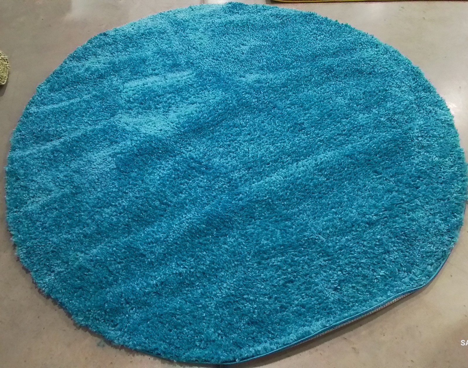 TURQUOISE 5′-3″ x 5′-3″ Flaw in Rug, Reduced Price 1172792005 AUG900K-5R