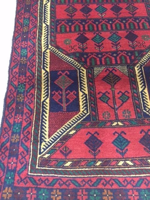 2’6″ x 4’6″ New Afghan Turkeman Oriental Rug – 100% Wool Pile – Hand Knotted